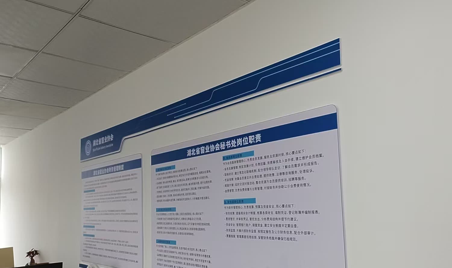 制度上墙不呆板 索蓝展览把协会岗位职责做成可读展板